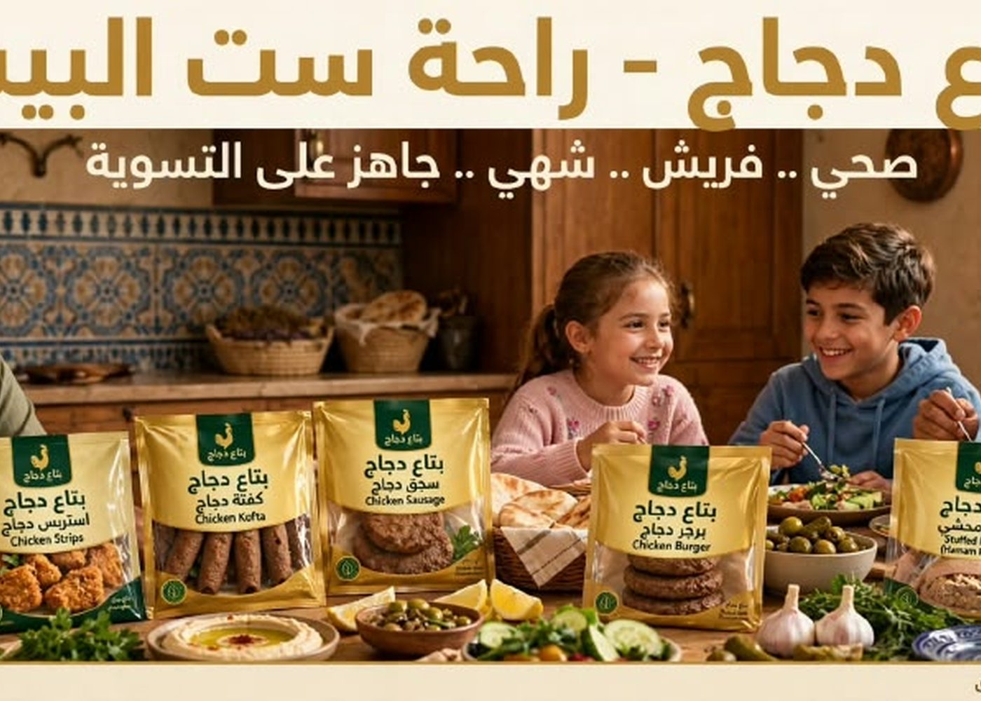 خط منتجات دواجن معبأة وجاهزة للتوريد